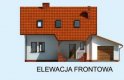 Projekt domu z poddaszem MAREA - elewacja 1