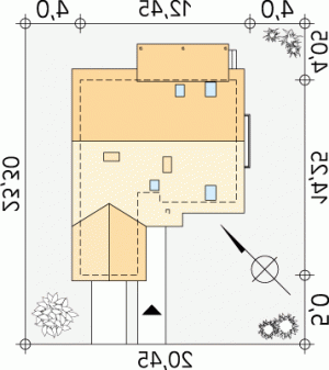 Usytuowanie budynku Aloes 3 w wersji lustrzanej