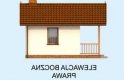 Projekt domu letniskowego AMADORA dom letniskowy na zgłoszenie do 35m2 - elewacja 4