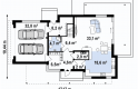Projekt domu piętrowego Zx14 - rzut parteru