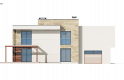 Projekt domu piętrowego Zx114 - elewacja 3