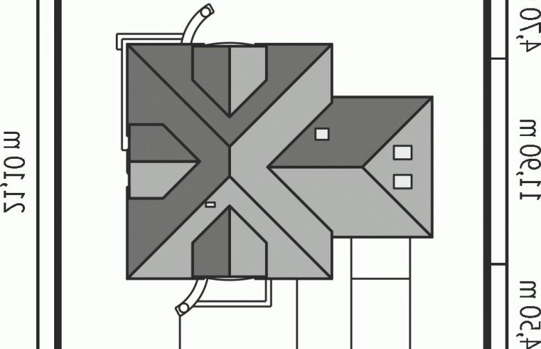 Projekt domu jednorodzinnego Frank G1 - Usytuowanie - wersja lustrzana