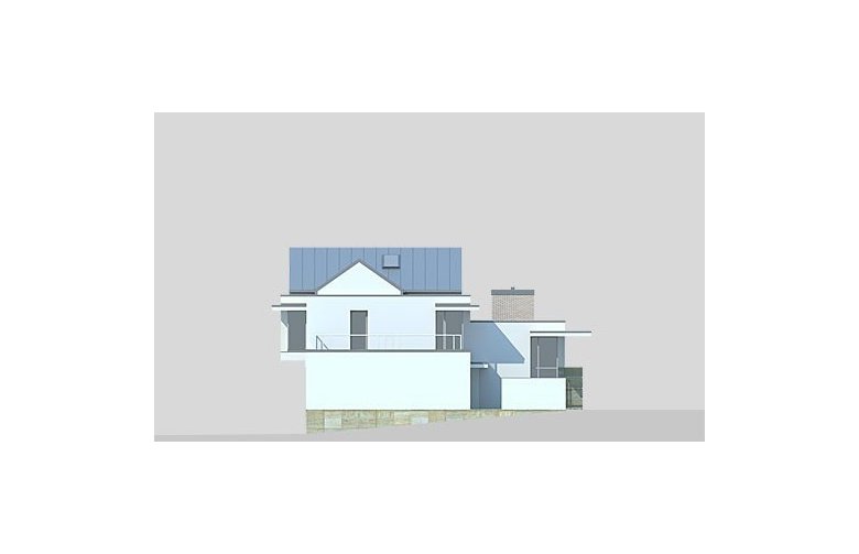 Projekt domu z poddaszem LK&845 - elewacja 2