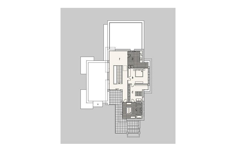 Projekt domu z poddaszem LK&845 - piętro