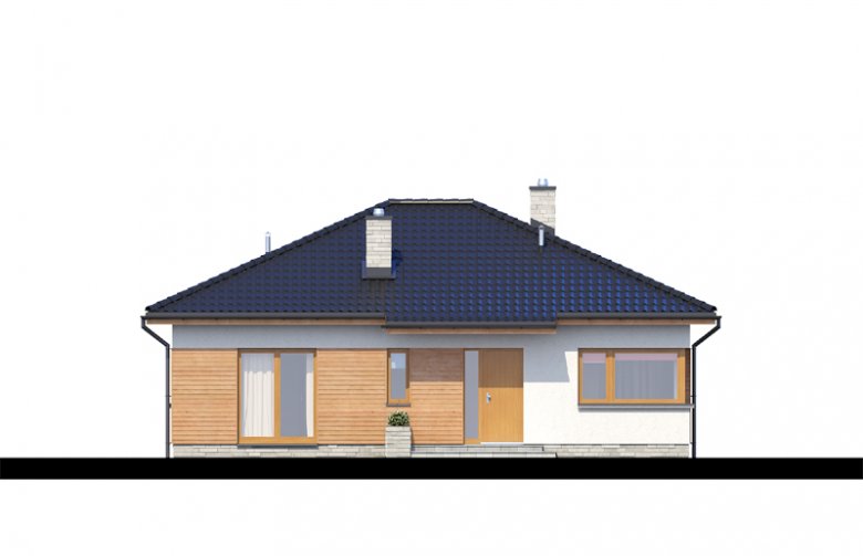 Projekt domu dwurodzinnego TK39 - elewacja 4