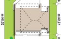 Projekt domu piętrowego Zx55 - usytuowanie - wersja lustrzana