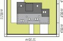 Projekt domu jednorodzinnego Kopciuszek G1 - usytuowanie - wersja lustrzana