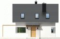 Projekt domu jednorodzinnego Lea (wersja A) - elewacja 1