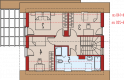 Projekt domu jednorodzinnego Lea (wersja A) - poddasze