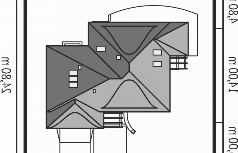 Projekt domu jednorodzinnego Petra G2 - Usytuowanie - wersja lustrzana