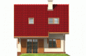 Projekt domu jednorodzinnego Raissa - elewacja 3