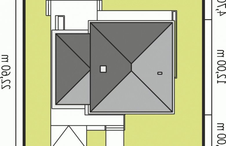 Projekt domu piętrowego Rodrigo II G1 - Usytuowanie - wersja lustrzana