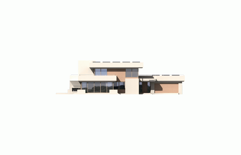 Projekt domu piętrowego Steps G2 - elewacja 1