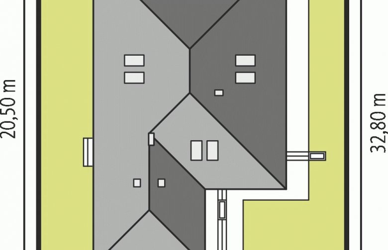 Projekt domu dwurodzinnego Liv 3 G2 - Usytuowanie