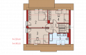 Projekt domu jednorodzinnego Adriana III (wersja A) - poddasze