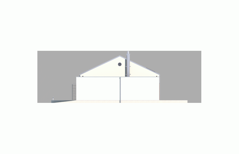 Projekt domu dwurodzinnego EX 8 G2 (wersja A) - elewacja 2