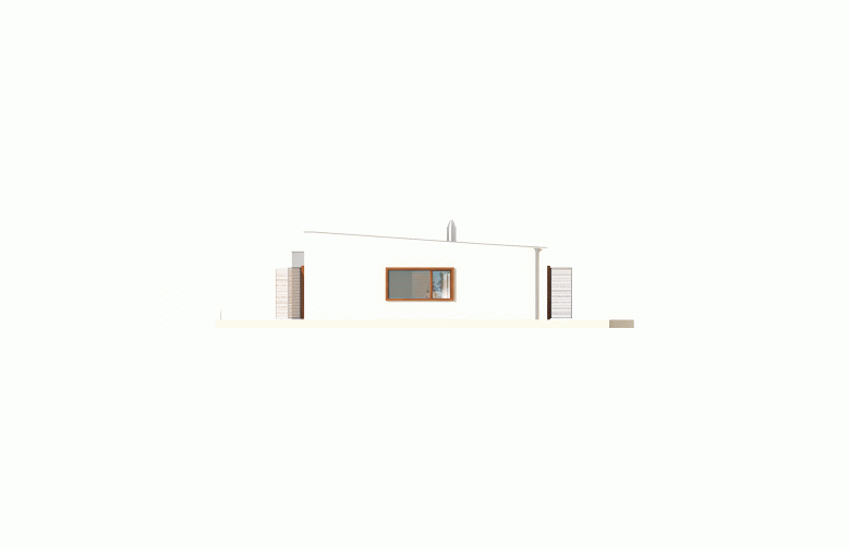 Projekt domu dwurodzinnego EX 8 G2 (wersja C) - elewacja 4