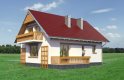 Projekt domu wielorodzinnego Calineczka - elewacja 3