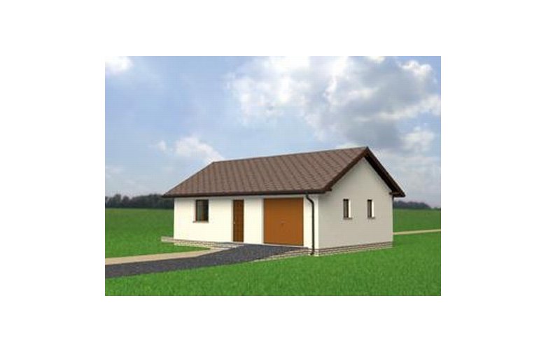 Projekt domu energooszczędnego Garaż М2 - elewacja 1