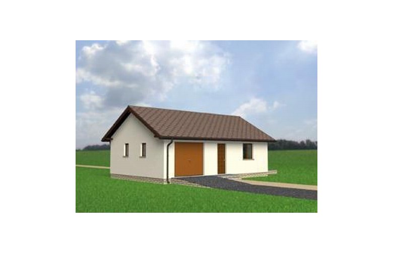 Projekt domu energooszczędnego Garaż М2 - elewacja 1