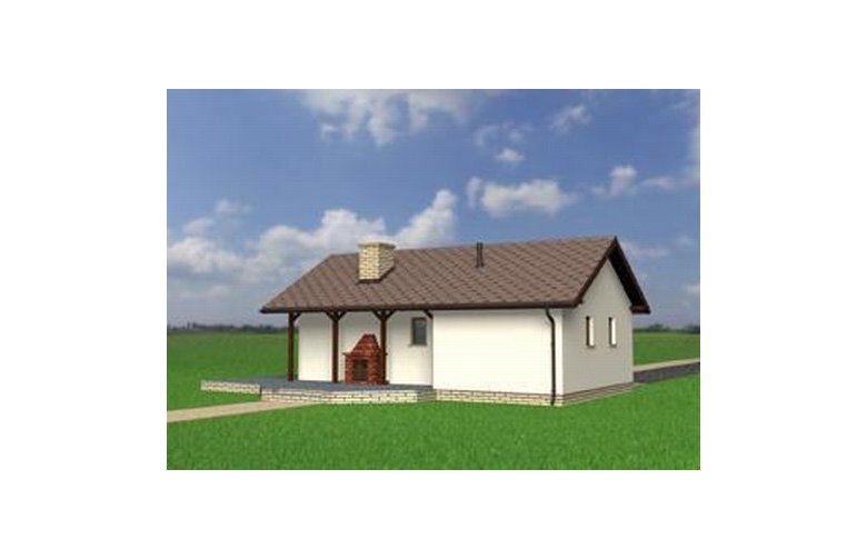 Projekt domu energooszczędnego Garaż М2 - elewacja 2