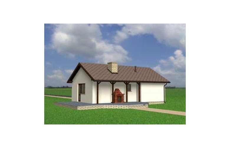 Projekt domu energooszczędnego Garaż М2 - elewacja 3