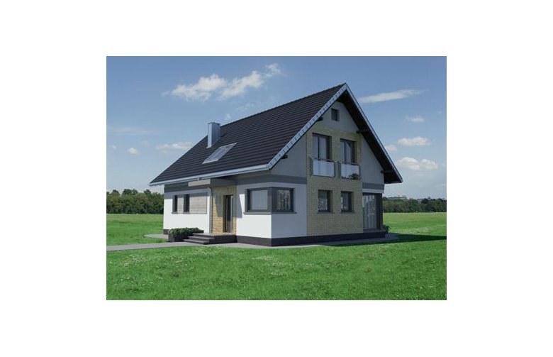 Projekt domu wielorodzinnego Lajkonik - elewacja 3