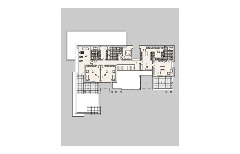 Projekt domu szkieletowego LK&1048 - piętro