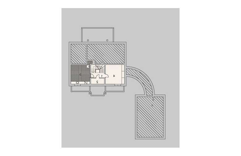 Projekt domu piętrowego LK&973 - piwnica