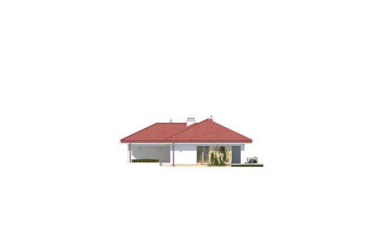 Projekt domu tradycyjnego Kiwi 2 - elewacja 2