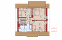 Projekt domu jednorodzinnego Adriana III (wersja B) - poddasze