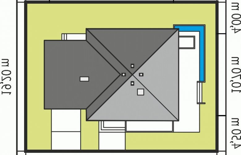 Projekt domu dwurodzinnego Anabela G1 MULTI-COMFORT - Usytuowanie - wersja lustrzana