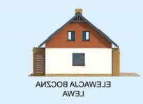 Elewacja projektu AVALON dom mieszkalny jednorodzinny z poddaszem użytkowym - 2 - wersja lustrzana