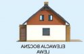 Projekt domu jednorodzinnego AVALON dom mieszkalny jednorodzinny z poddaszem użytkowym - elewacja 2