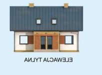 Elewacja projektu AVALON dom mieszkalny jednorodzinny z poddaszem użytkowym - 3 - wersja lustrzana