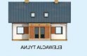 Projekt domu jednorodzinnego AVALON dom mieszkalny jednorodzinny z poddaszem użytkowym - elewacja 3