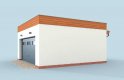 Projekt garażu G309 garaż dwustanowiskowy - wizualizacja 3