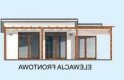 Projekt budynku gospodarczego KL10 Kuchnia letnia / Bud. gospodarczy - elewacja 1