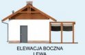 Projekt budynku gospodarczego KL8 Kuchnia letnia / Bud. gospodarczy - elewacja 2