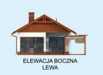 Elewacja projektu KL12 Kuchnia Letnia / Bud. gospodarczy - 2