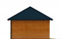 Projekt domu energooszczędnego G136 - Wiata drewniana - elewacja 3