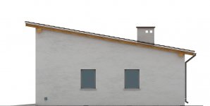 Elewacja projektu G142 - Budynek garażowy - 2 - wersja lustrzana