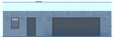 Elewacja projektu G165 -  Budynek garażowo - gospodarczy - 1