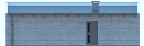 Elewacja projektu G165 -  Budynek garażowo - gospodarczy - 3