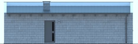 Elewacja projektu G165 -  Budynek garażowo - gospodarczy - 3 - wersja lustrzana