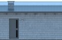 Projekt domu energooszczędnego G165 -  Budynek garażowo - gospodarczy - elewacja 3
