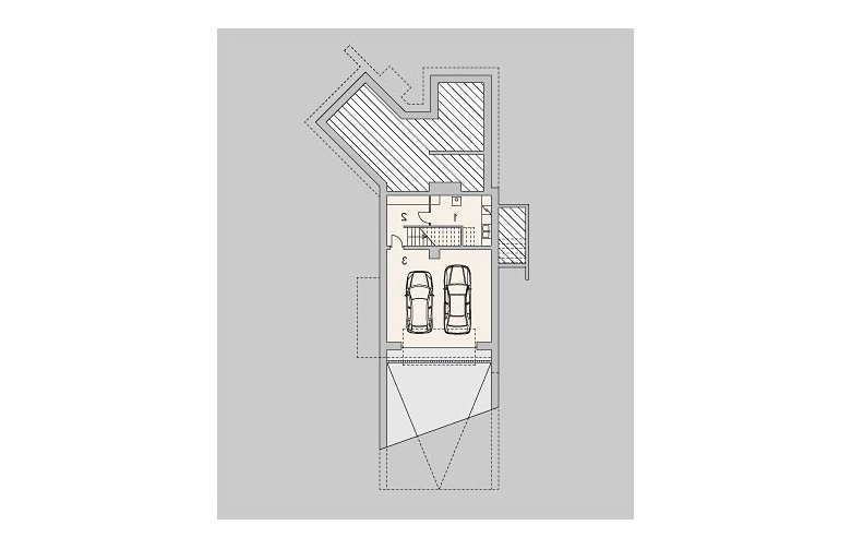 Projekt domu szkieletowego LK&1101 - piwnca