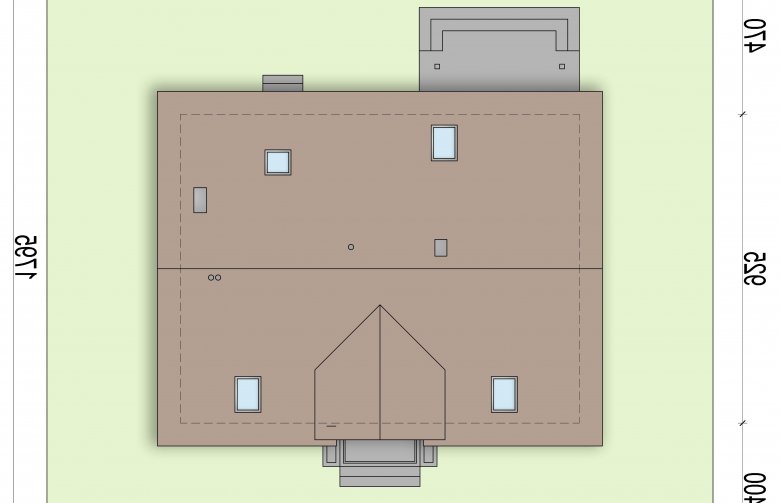Projekt domu jednorodzinnego Kardamon 3 - Usytuowanie - wersja lustrzana