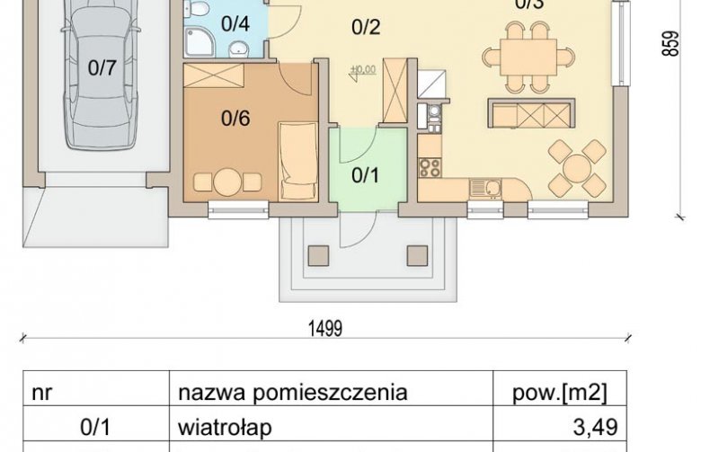 Projekt domu jednorodzinnego Marcello 2 - 