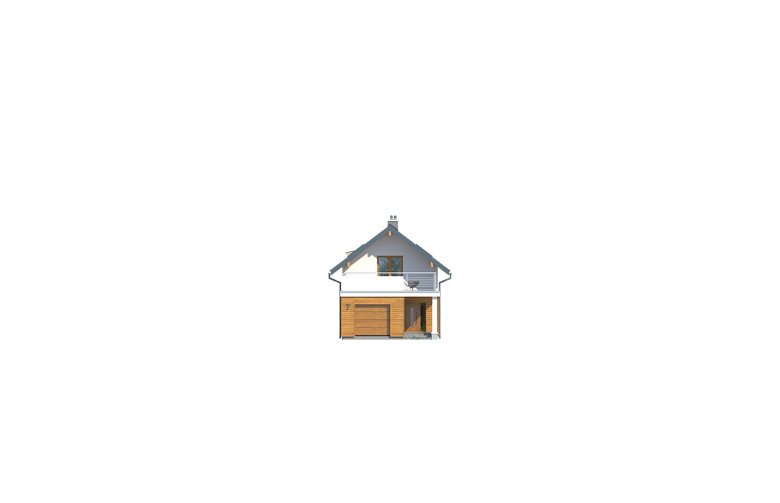 Projekt domu tradycyjnego Koliber - elewacja 1